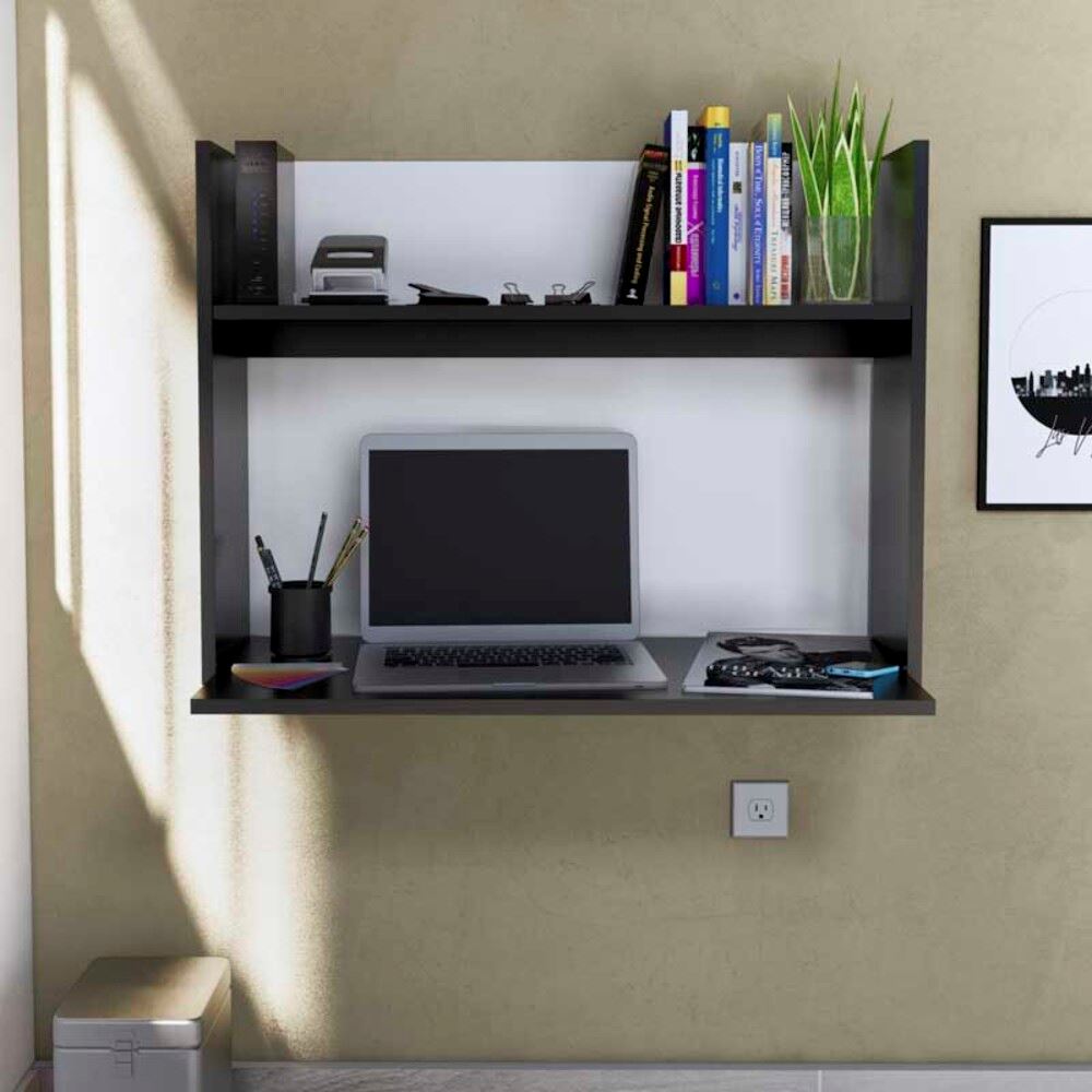Escritorio para Empotrar 90cm Marcela Negro Movenda